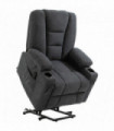 Riser and Recliner Chair w/ Remote, Lift Chair for the Elderly, Grey