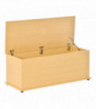Storage Box Chest  Lid Spacious Collect Cabinet Chipboard -Burlywood