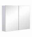 Mirror Cabinet Double Door Wall Mounted Modern Storage Unit Bathroom