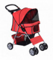 Pet Stroller Carrier Foldable Deluxe Jogger Travel Dog Cat 4 Wheels Pawhut