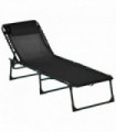 Sun Lounger Reclining Cot Foldable Folding Garden Chair Bed Relaxer Outsunny