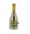 Miniature Clock Two tone Plated Champagne Bottle clock Solid Brass IMP1031- CLEARANCE NEEDS RE-BATTERY