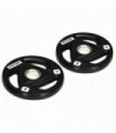 Olympic Weight Plates, Tri-Grip Barbell Weights Set with 2'' Holes, 2 x 5kg