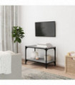 TV Cabinet Grey Sonoma 60x33x41 cm Engineered Wood and Steel