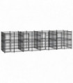 Outdoor Dog Kennel Steel 14.75 m�