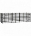 Outdoor Dog Kennel Steel 12.9 m�