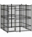 Outdoor Dog Kennel Steel 3.69 m�