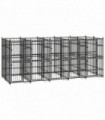 Outdoor Dog Kennel Steel 9.22 m�