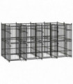 Outdoor Dog Kennel Steel 7.37 m�