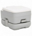 vidaXL Portable Camping Toilet Grey and White 10+10 L HDPE