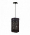 Single Natural Wicker Rattan Ceiling Pendant Light Shade E27 Base Adjustable cord Handmade Pendant Lighting Fixture