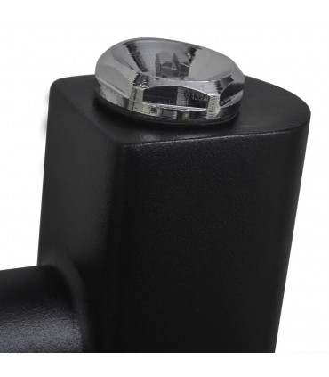 Black Bathroom Central Heating Towel Rail Radiator Straight 500x764mm