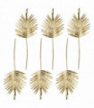 Pack of 6 x 95cm Gold Palm Leaf