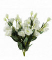 Pack of 6 x 80cm Artificial White Wild Rose Stem - 36 Flowers