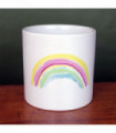 Ceramic Rainbow Planter Plant Pot