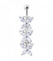 Top Quality Stone Fancy Jeweled Dangling Belly Ring