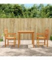 vidaXL 3 Piece Garden Dining Set Solid Wood Acacia