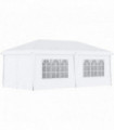 Outsunny 3 x 6m Pop Up Gazebo Height Adjustable Party Tent w/ Storage Bag Black