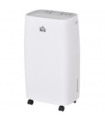 HOMCOM 12L/Day 2500ml Dehumidifier for Home with 24H Timer and 2 Speed Modes