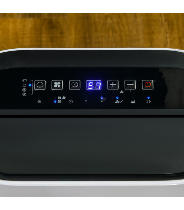 HOMCOM 20L/Day Quiet Air Dehumidifier with Purifier, Timer, for Home Laundry