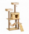 130cm Cat Tree for Indoor Cats, Multi-Level Plush Cat Tower