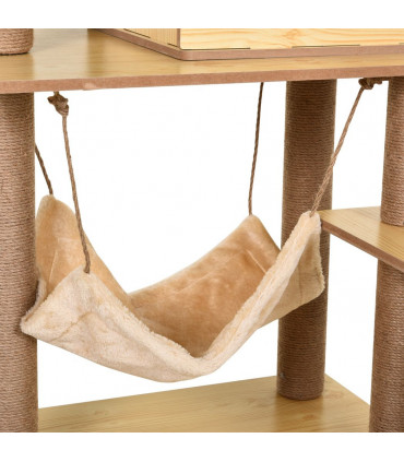 130cm Cat Tree for Indoor Cats, Multi-Level Plush Cat Tower