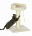 Cat Tree for Indoor Cats w/ Sisal Scratching Post, Spacious Kitten Bed - Cream