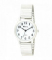 Ravel Ladies Bold Number White Dial Expander Bracelet Watch R0232.01.2