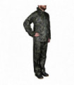 Men's Camo Print 2-Piece Rain Suit with Hood XXL