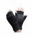 Heat Holders - Mens Fingerless Gloves (Black)