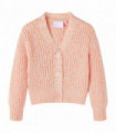 Kids' Cardigan Knitted Mixed Pink 140