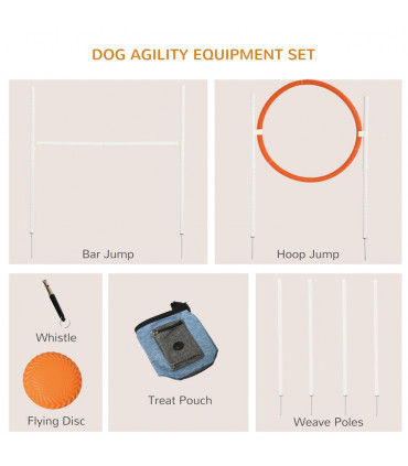 Dog Agility Equipment Obedience Training Set for Dogs - Multicoloured