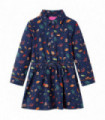 Kids' Dress with Long Sleeves Navy 116