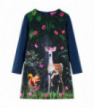 Kids' Dress with Long Sleeves Navy 128