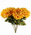 Pack of 6 x 75cm Extra Large Reflex Chrysanthemum - Gold