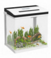 PawHut Aquarium 13L Glass Fish Tank w/ Filter, LED Lighting, Water Pump