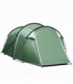 Outsunny 3 Man Camping Tent with Porch and Weather-Resistant Rainfly, Green