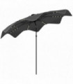 Outsunny Garden Parasol Umbrella with LED Lights and Tilt, Table Umbrella