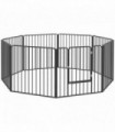 PawHut 80cm 8 Panels Heavy-Duty Dog Playpen for Small, Medium Dogs