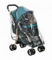 PawHut Pet Stroller for XS and S Dogs with Rain Cover - Dark Green