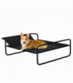 PawHut Raised Dog Bed with Slope Headrest for Small Medium Dogs 91 x 69 x 29cm