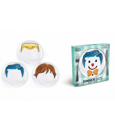 Fred Childrens Dinner Plate `Dinner Do's` Boy Design