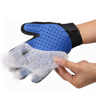 Cat And Dog Grooming Gloves 1 Pair - Blue