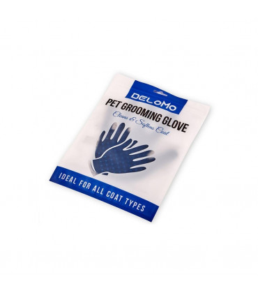 Cat And Dog Grooming Gloves 1 Pair - Blue