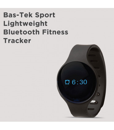 Bas-Tek Sport Lightweight Bluetooth Fitness Tracker - Black