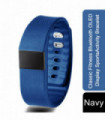 BAS-Tek Classic Fitness Bluetooth OLED display Sports Activity Bracelet - Navy