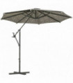 Outsunny 2-in-1 Cantilever Parasol and Market Parasol with 360� Rotation