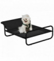 PawHut Raised Dog Bed w/ Slope Headrest, for Small Dogs, 80 x 59 x 26cm