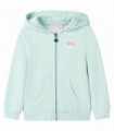 Kids' Hooded Sweatshirt with Zip Light Mint Mix 128