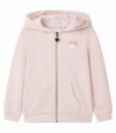 Kids' Hooded Sweatshirt with Zip Light Pink Mix 140